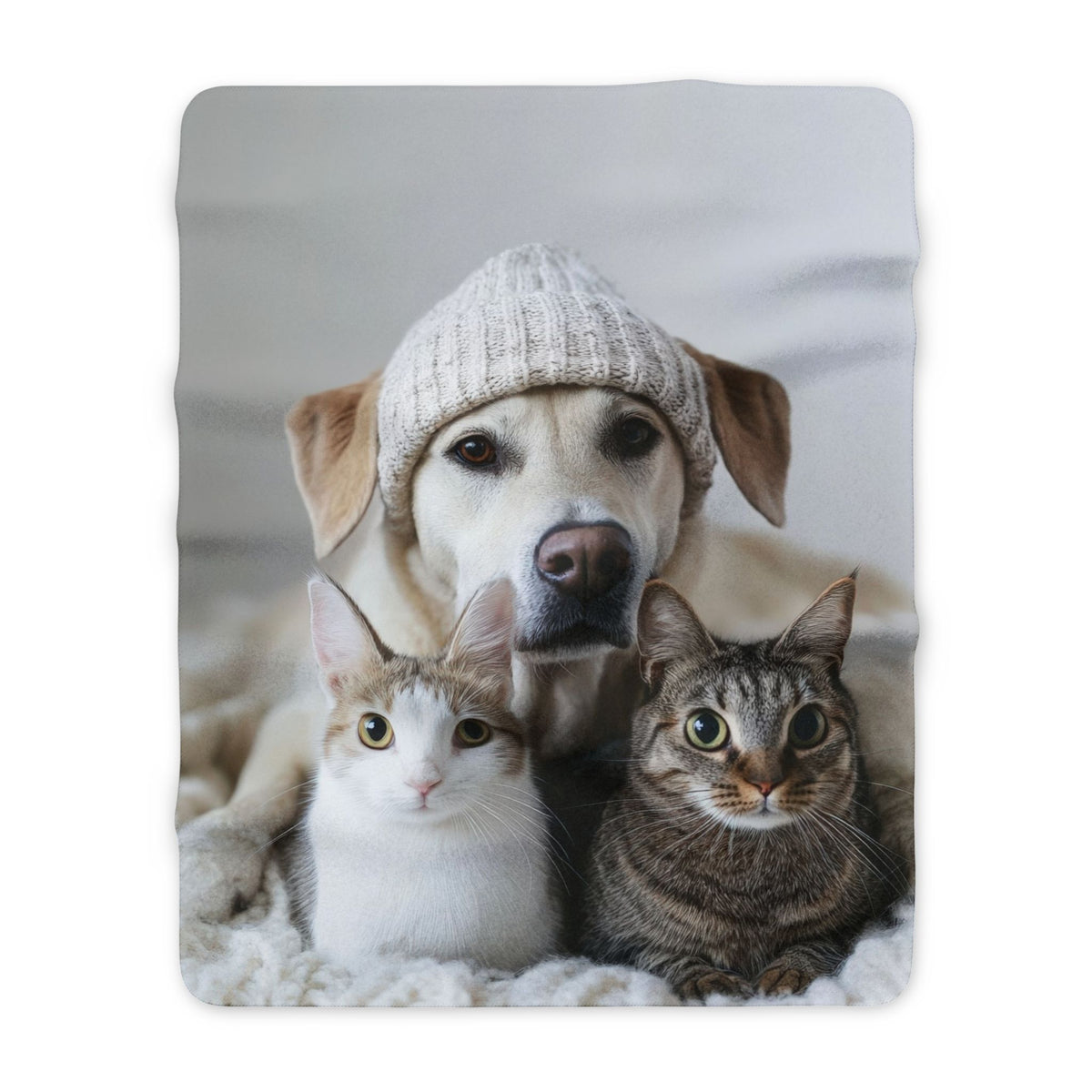Personalised Sherpa Blanket, Ultra Soft Custom Pet Blanket (Pet Photo)