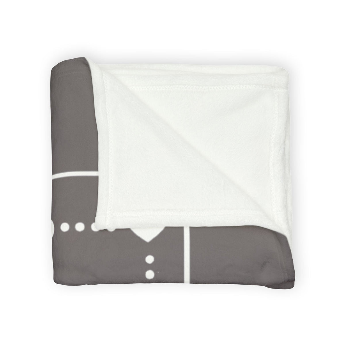 Personalised Fleece Pet Blanket, Soft Grey with White Paw & Heart (Pet Name)