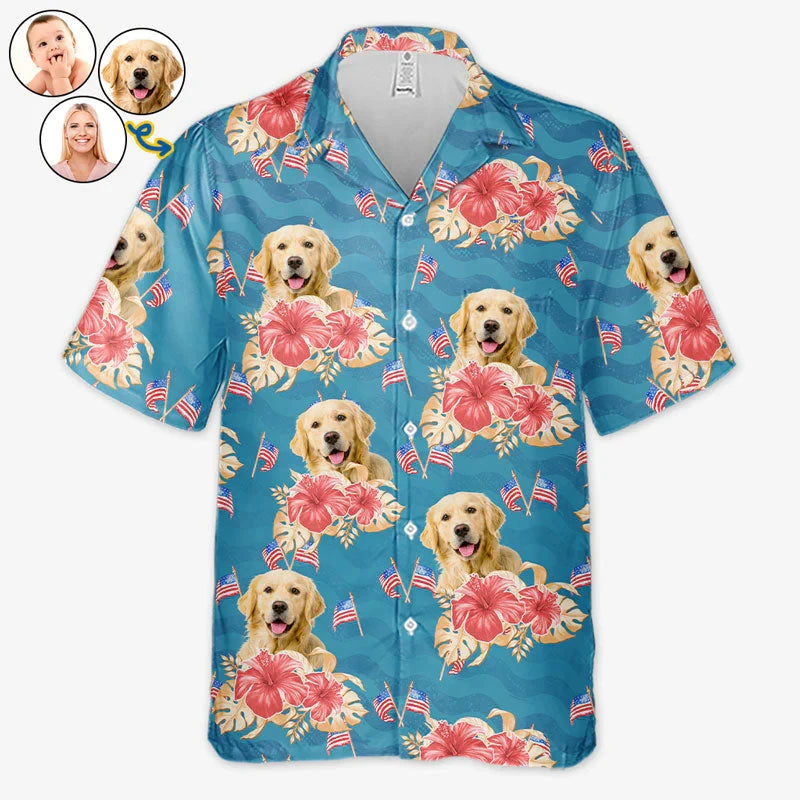 Personalised Pet Hawaiian Shirt (Pet's Image)