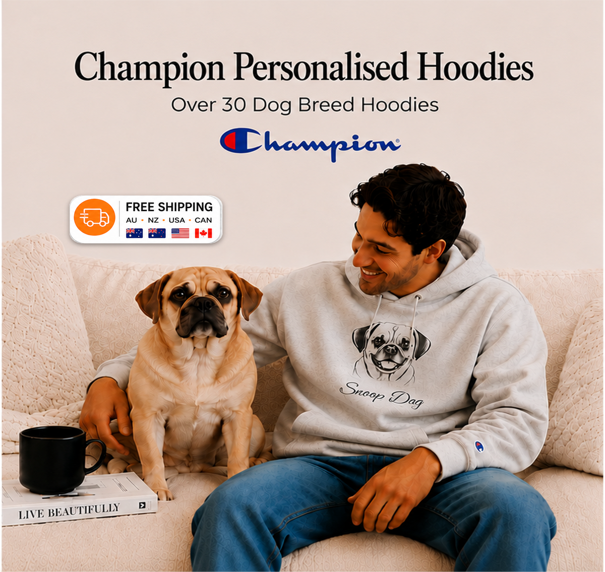 Personalised Champion Hoodies