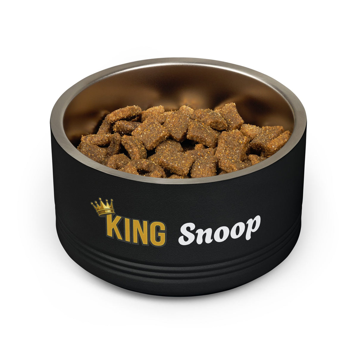 KING Personalised Pet Bowl – King Stainless Steel Dog & Cat Bowl (Pet Name)