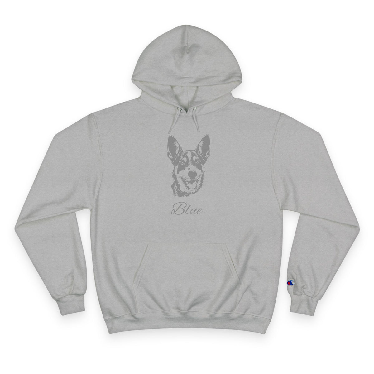 Australian Cattle Dog - Personalised Champion® Hoodie (Grey Australian Cattle Dog & Personalised Pet Name)