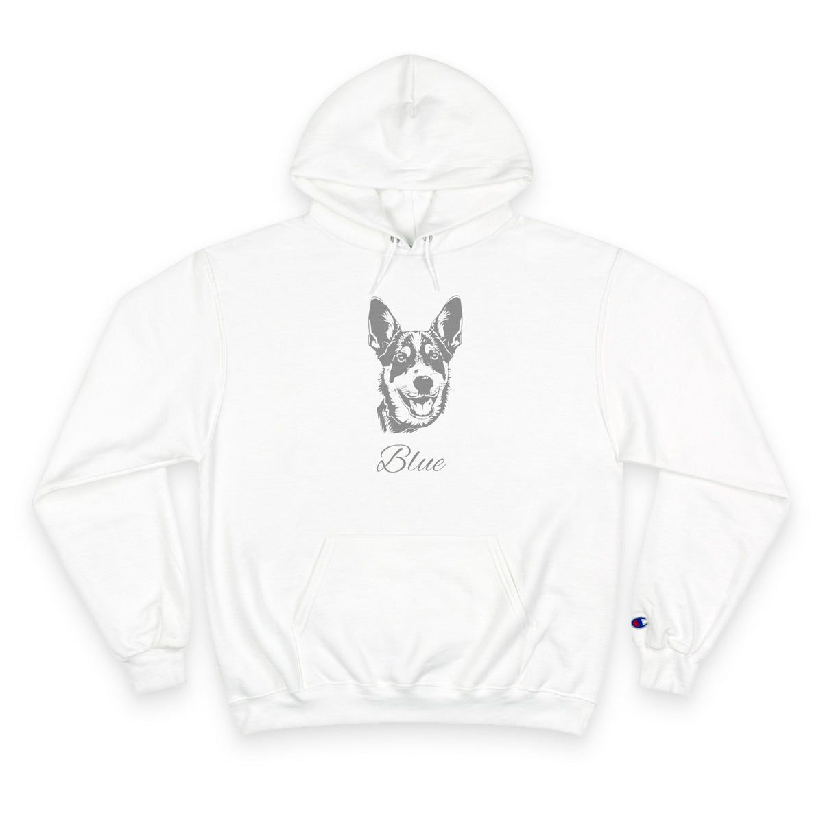 Australian Cattle Dog - Personalised Champion® Hoodie (Grey Australian Cattle Dog & Personalised Pet Name)
