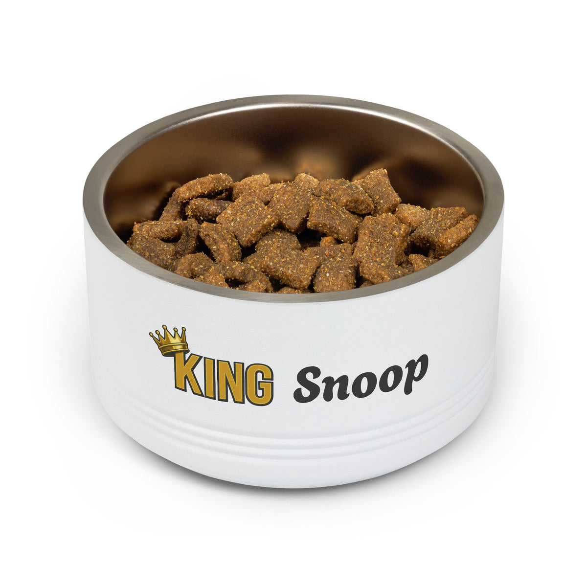 KING Personalised Pet Bowl – King Stainless Steel Dog & Cat Bowl (Pet Name)