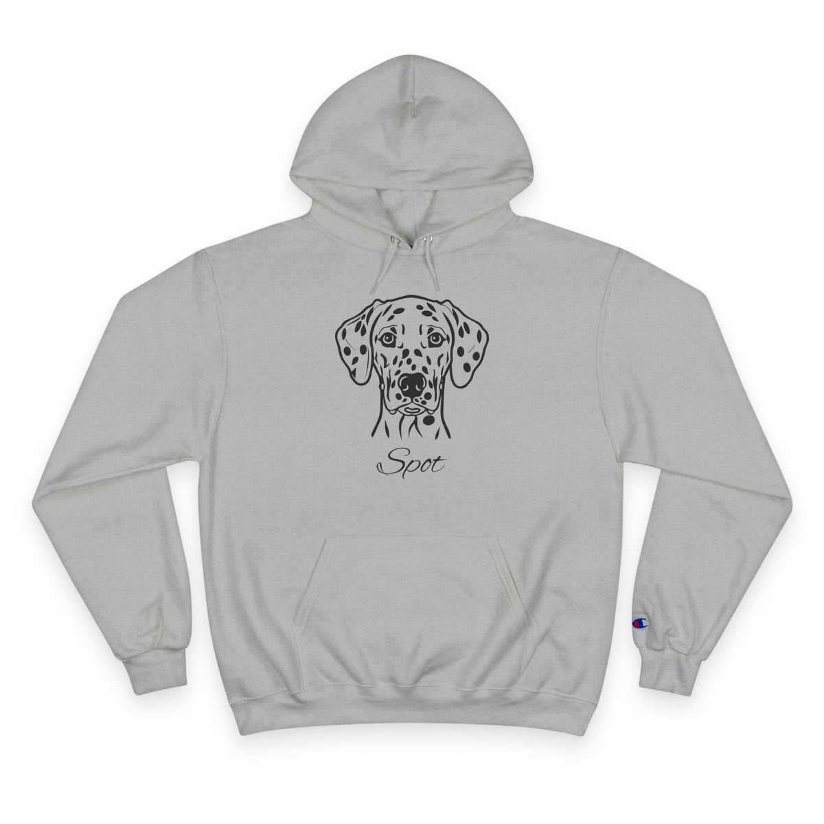 Dalmatian - Personalised Champion® Hoodie (Black Dalmatian & Personalised Pet Name)