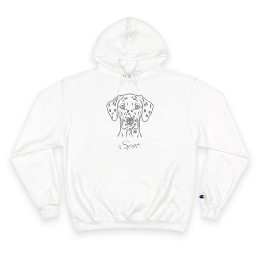 Dalmatian - Personalised Champion® Hoodie (Grey Dalmatian & Personalised Pet Name)