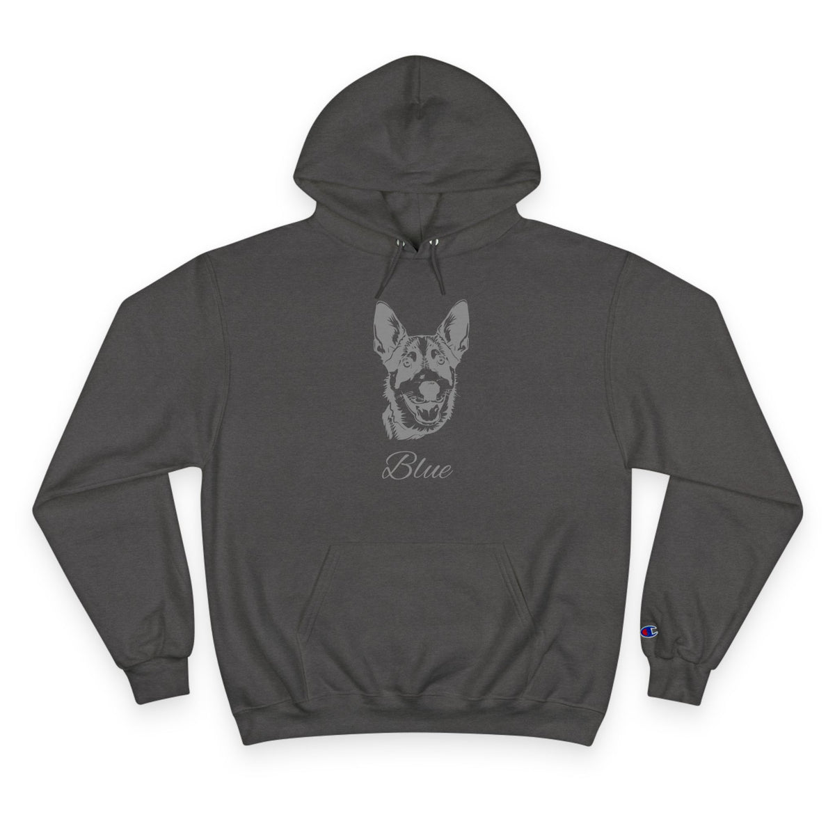 Australian Cattle Dog - Personalised Champion® Hoodie (Grey Australian Cattle Dog & Personalised Pet Name)