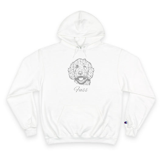 Groodle - Personalised Champion® Hoodie (Grey Groodle & Personalised Pet Name)
