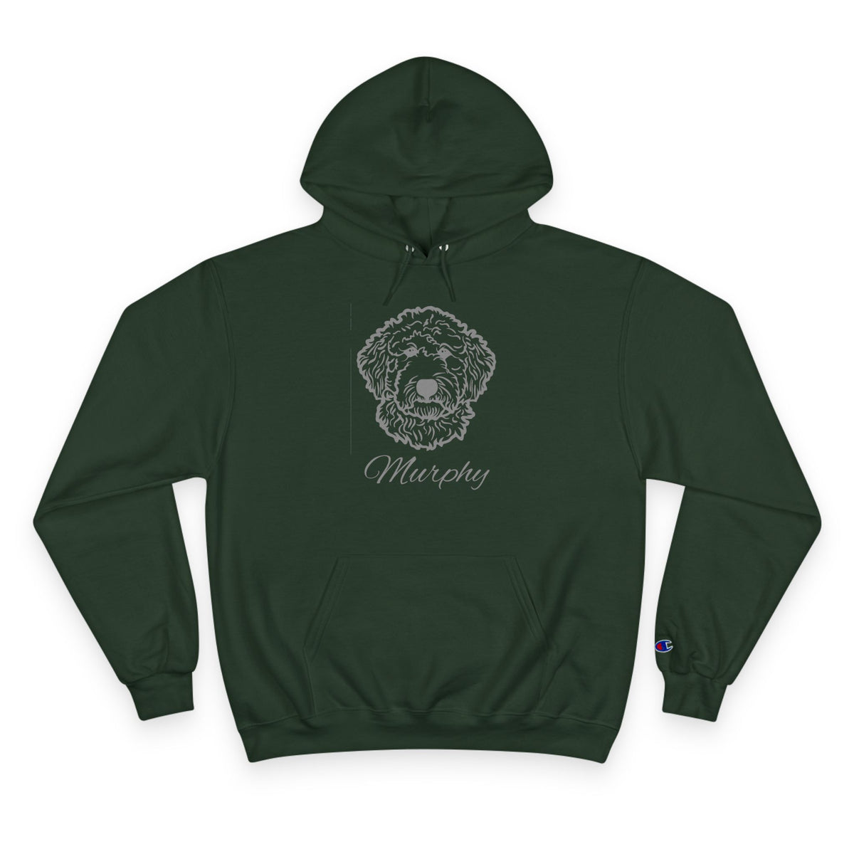Labradoodle - Personalised Champion® Hoodie (Grey Labradoodle & Personalised Pet Name)