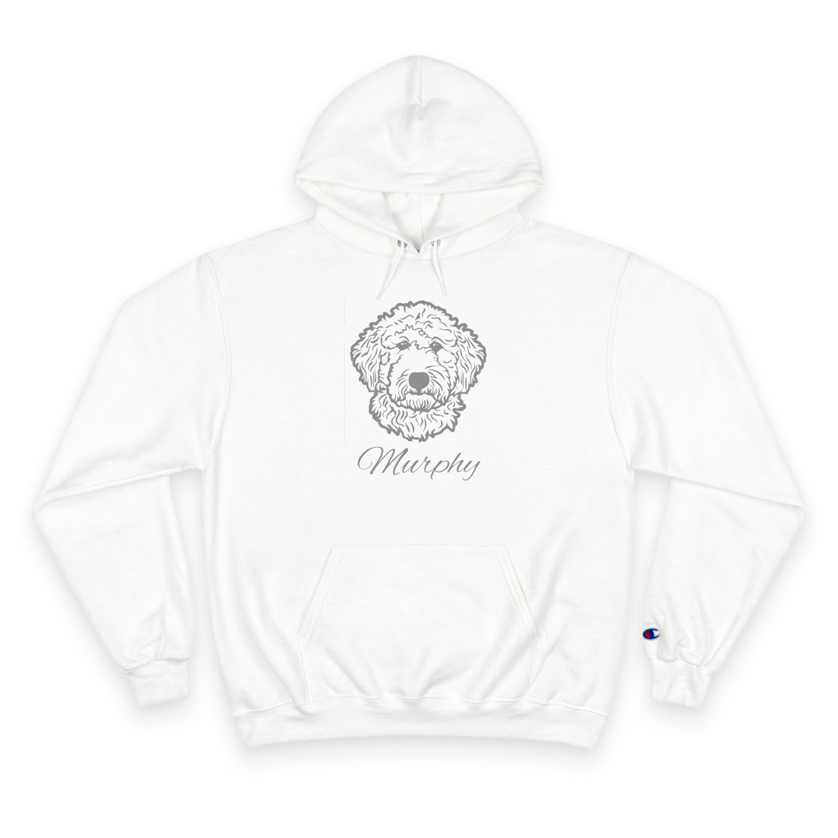 Labradoodle - Personalised Champion® Hoodie (Grey Labradoodle & Personalised Pet Name)
