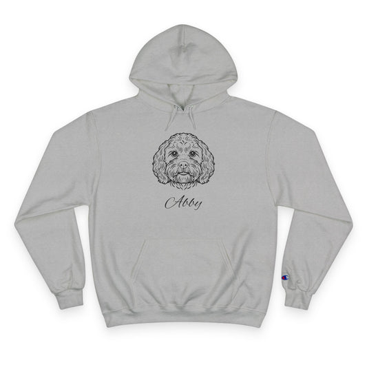 Cavoodle - Personalised Champion® Hoodie (Black Cavoodle & Personalised Pet Name)