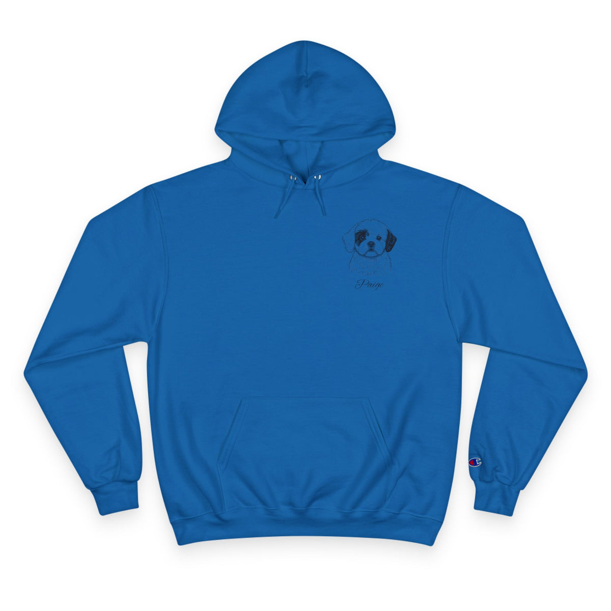 Maltese Shih Tzu - Personalised Champion® Hoodie (Small Maltese Shih Tzu & Personalised Pet Name)