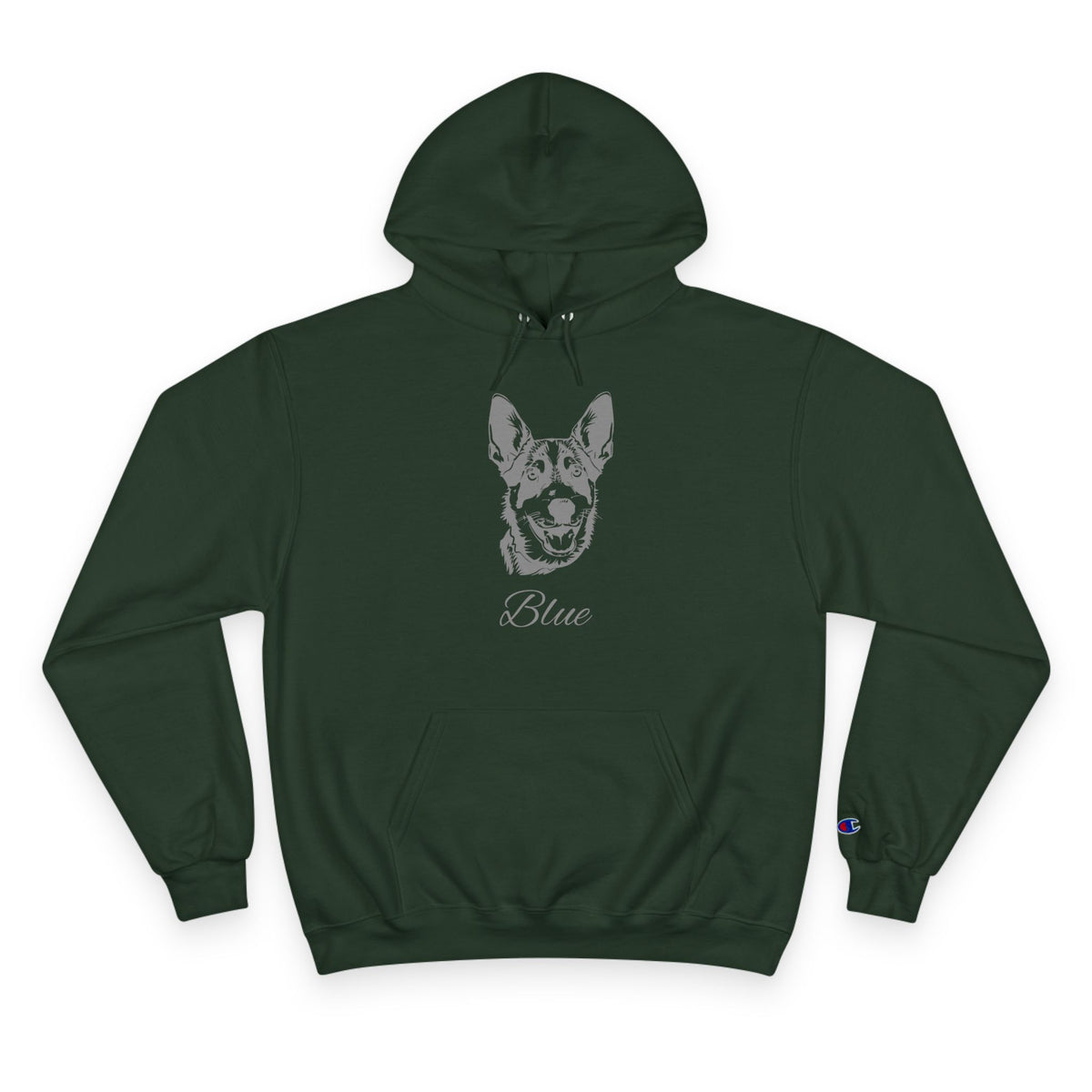Australian Cattle Dog - Personalised Champion® Hoodie (Grey Australian Cattle Dog & Personalised Pet Name)