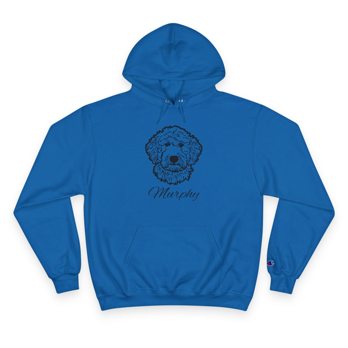 Labradoodle - Personalised Champion® Hoodie (Black Labradoodle & Personalised Pet Name)