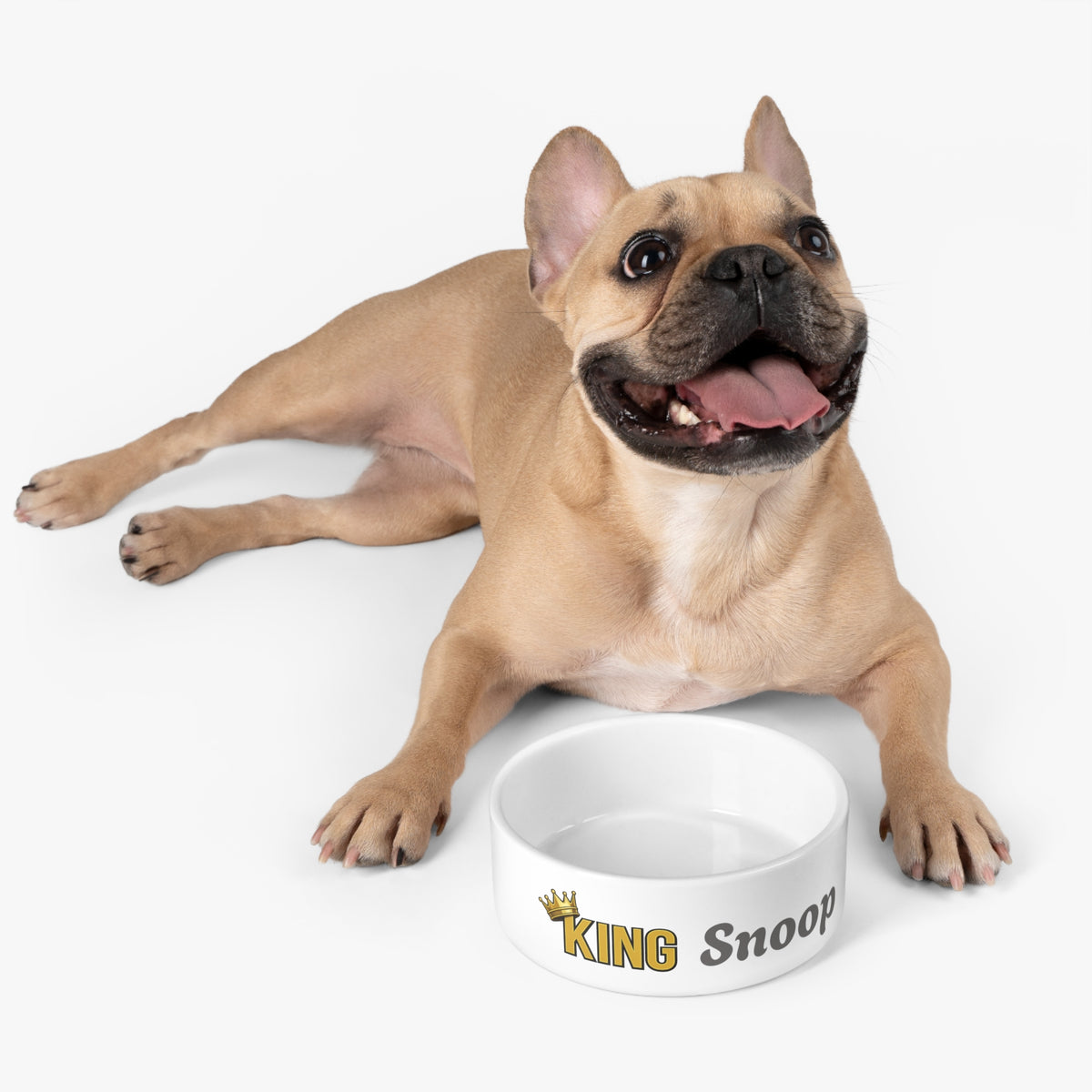 KING Personalised Pet Bowl – White King Range Ceramic Bowl (Pet Name)