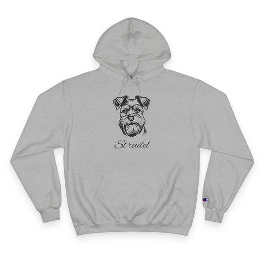 Schnauzer - Personalised Champion® Hoodie (Black Schnauzer & Personalised Pet Name)