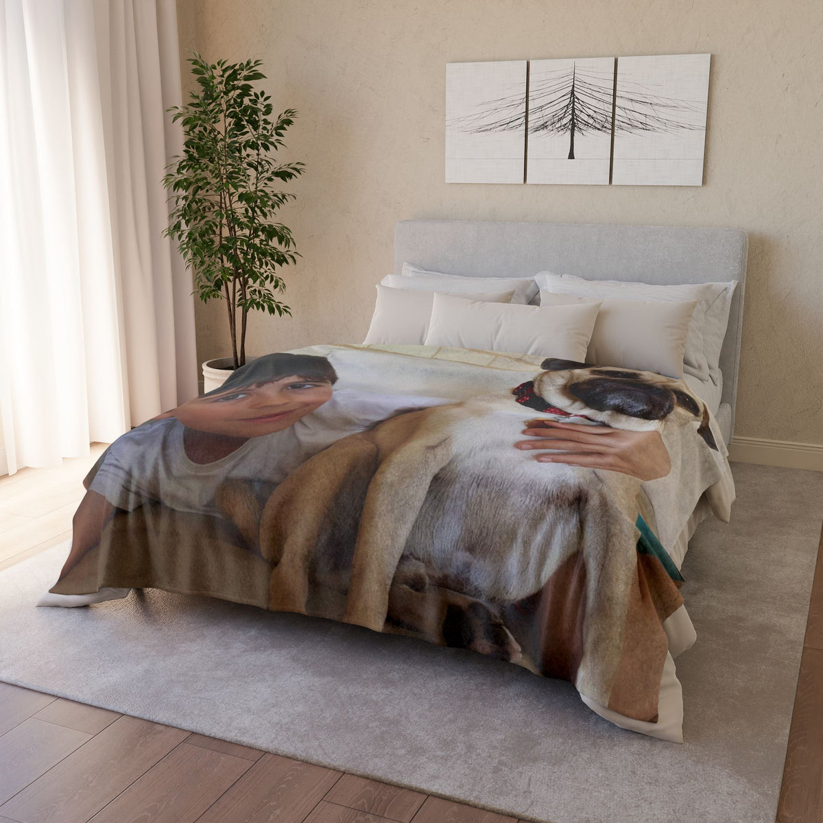 Personalised Fleece Pet Blanket (Pet Photo)
