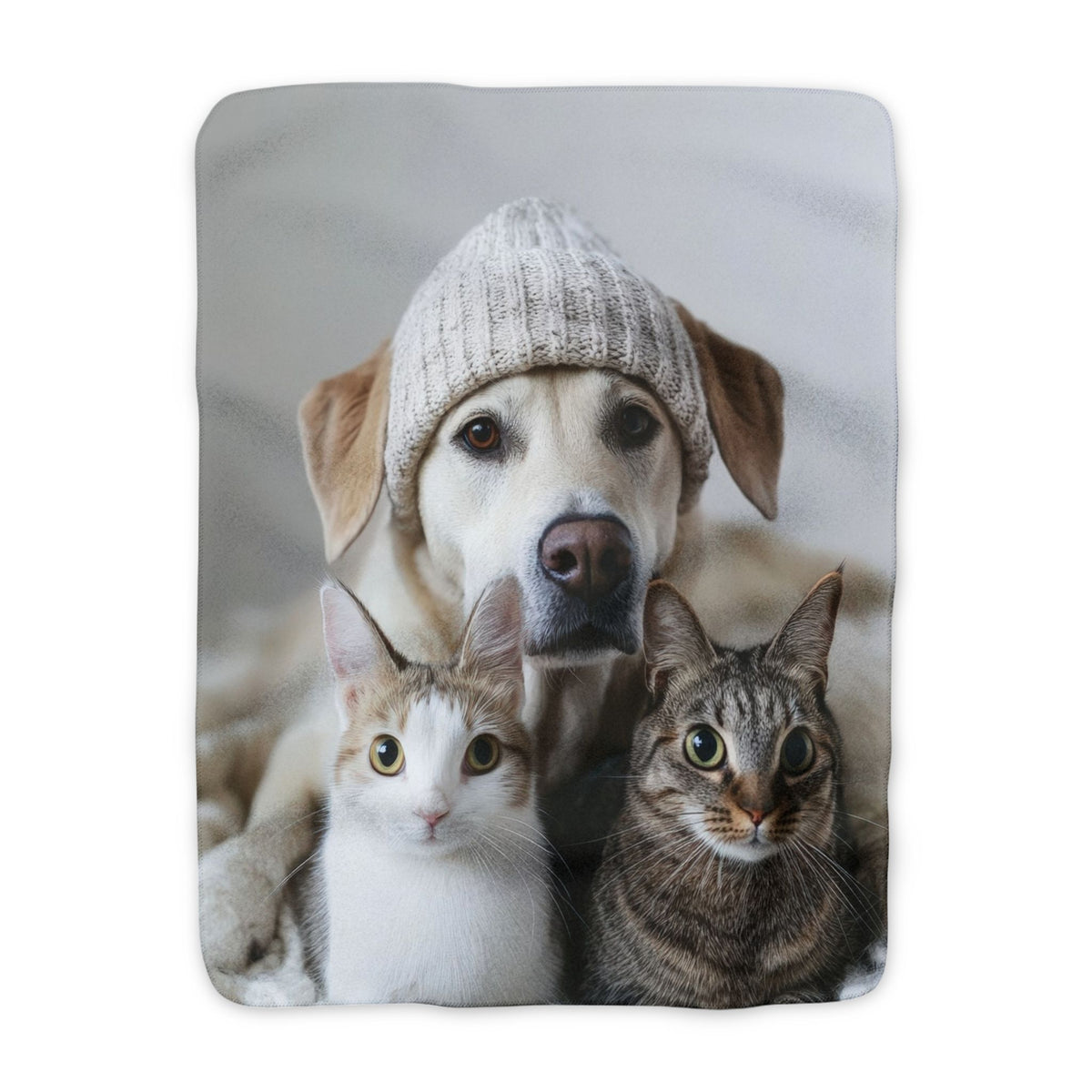 Personalised Sherpa Blanket, Ultra Soft Custom Pet Blanket (Pet Photo)
