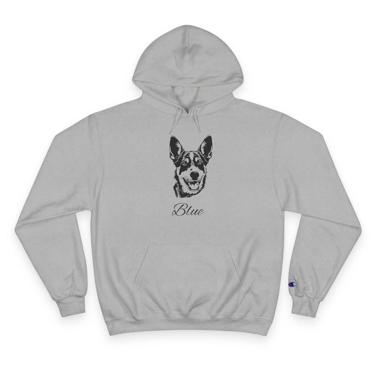 Australian Cattle Dog - Personalised Champion® Hoodie (Black Australian Cattle Dog & Personalised Pet Name)