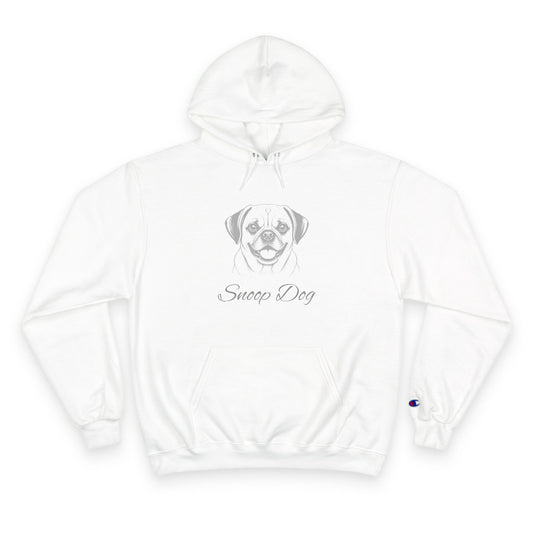 Pugalier - Personalised Champion® Hoodie (Grey Pugalier & Personalised Pet Name)