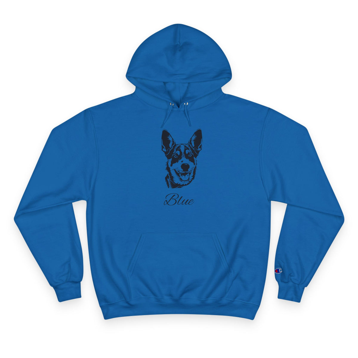 Australian Cattle Dog - Personalised Champion® Hoodie (Black Australian Cattle Dog & Personalised Pet Name)