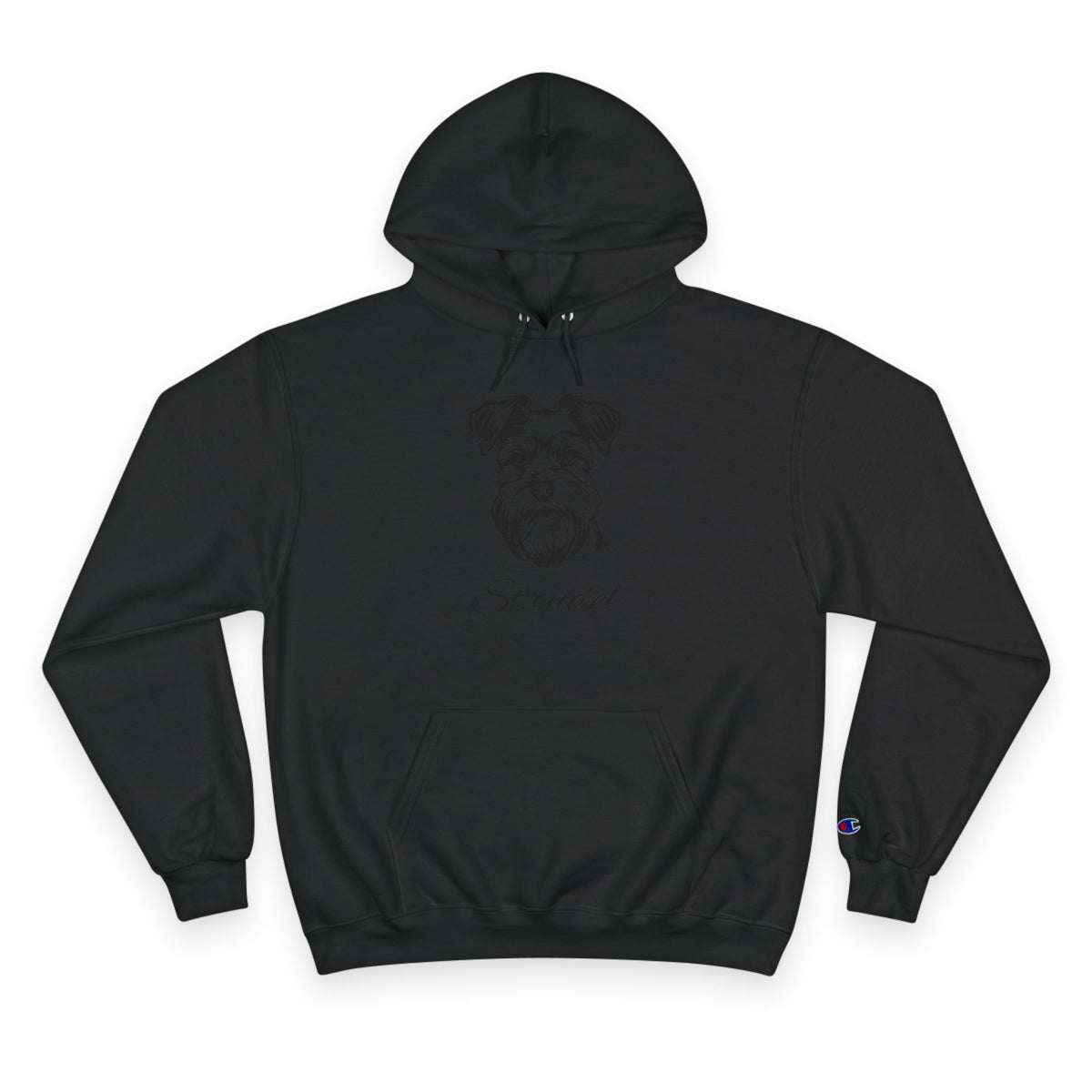 Schnauzer - Personalised Champion® Hoodie (Black Schnauzer & Personalised Pet Name)