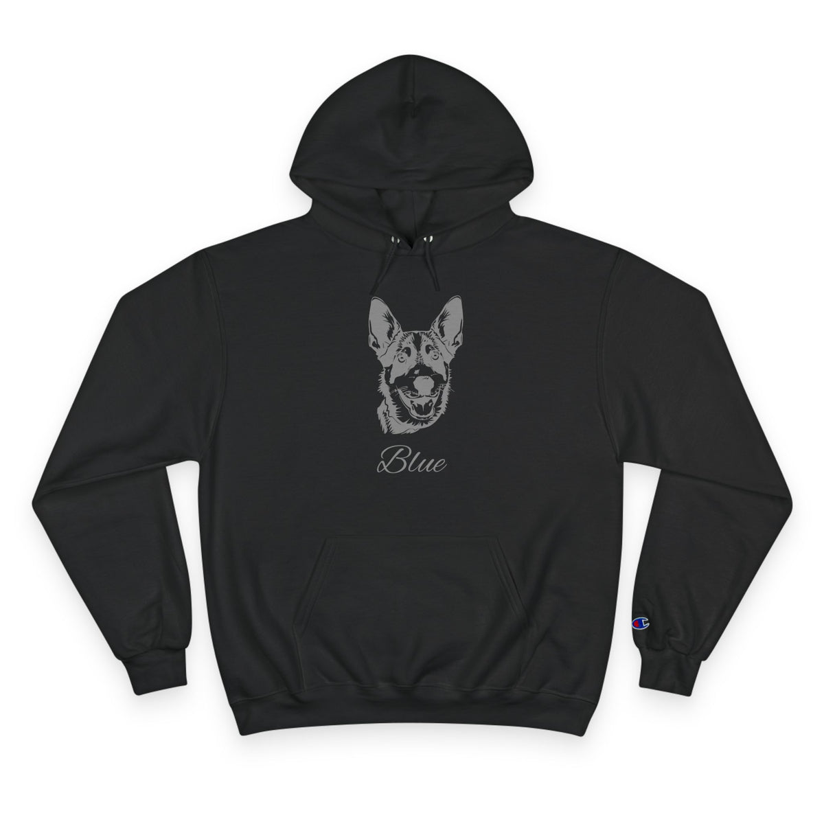 Australian Cattle Dog - Personalised Champion® Hoodie (Grey Australian Cattle Dog & Personalised Pet Name)