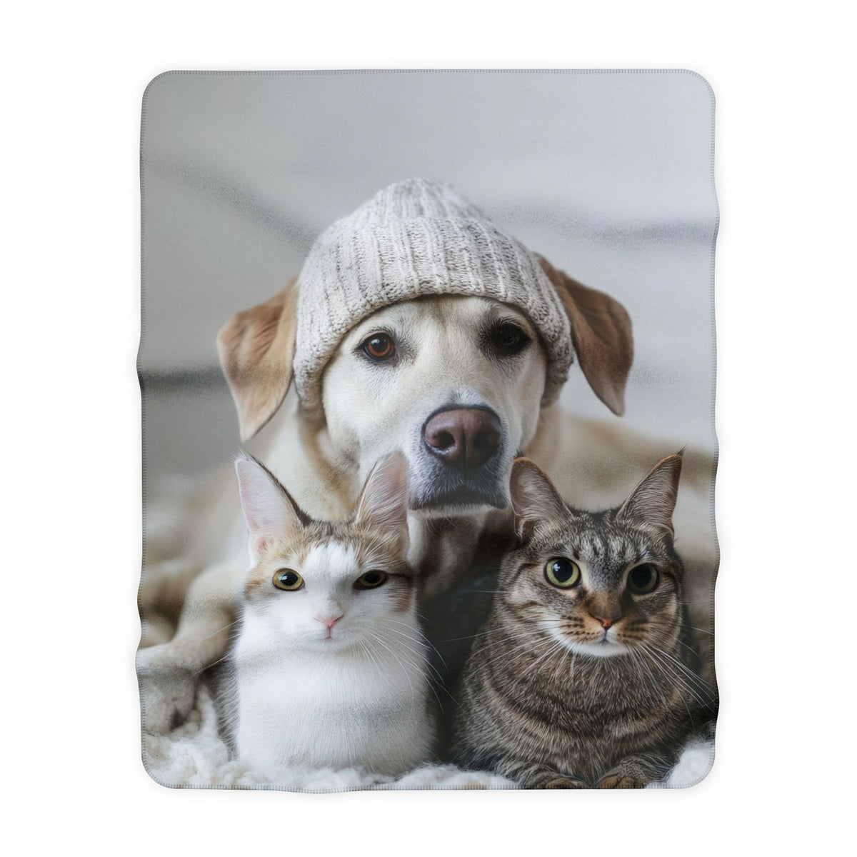 Personalised Sherpa Blanket, Ultra Soft Custom Pet Blanket (Pet Photo)