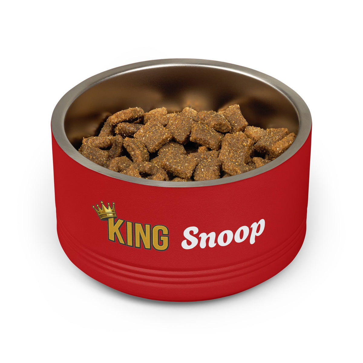 KING Personalised Pet Bowl – King Stainless Steel Dog & Cat Bowl (Pet Name)