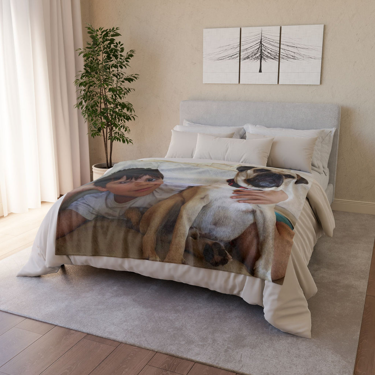 Personalised Fleece Pet Blanket (Pet Photo)
