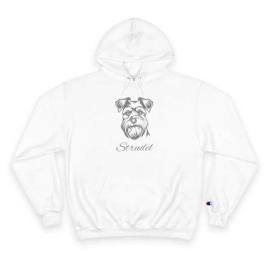 Schnauzer - Personalised Champion® Hoodie (Grey Schnauzer & Personalised Pet Name)