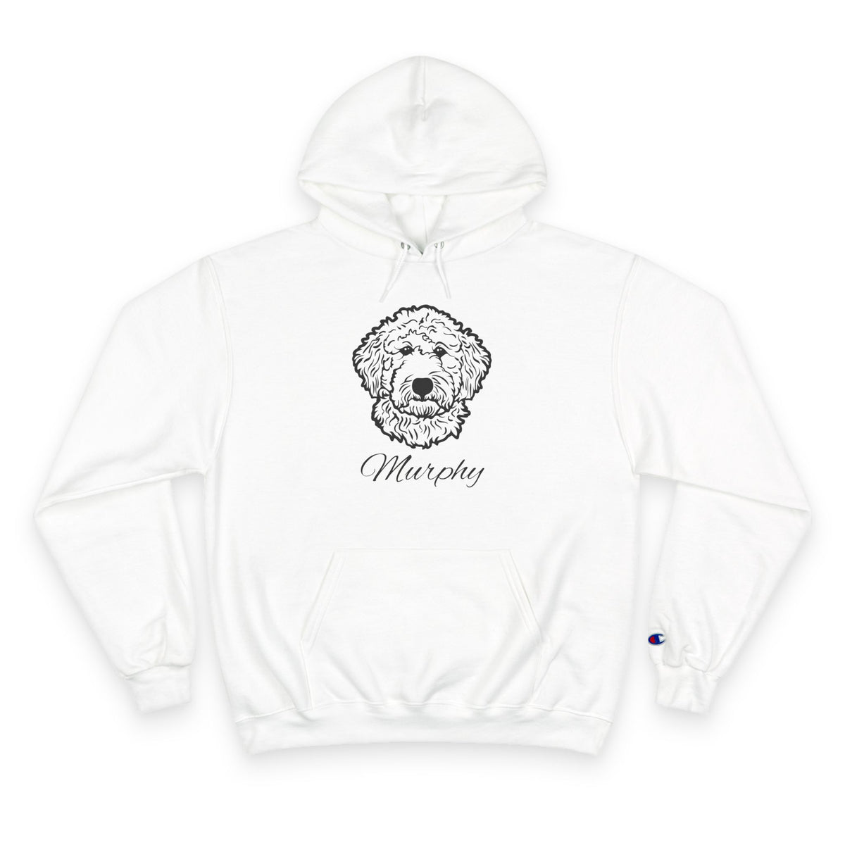 Labradoodle - Personalised Champion® Hoodie (Black Labradoodle & Personalised Pet Name)