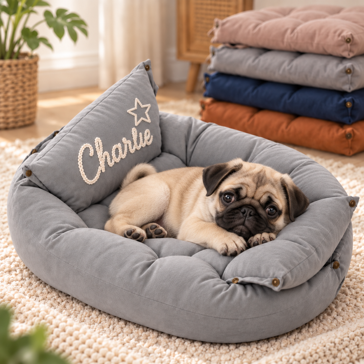 Personalised 3-in-1 Pet Bed, Sofa & Mat (Pet Name)
