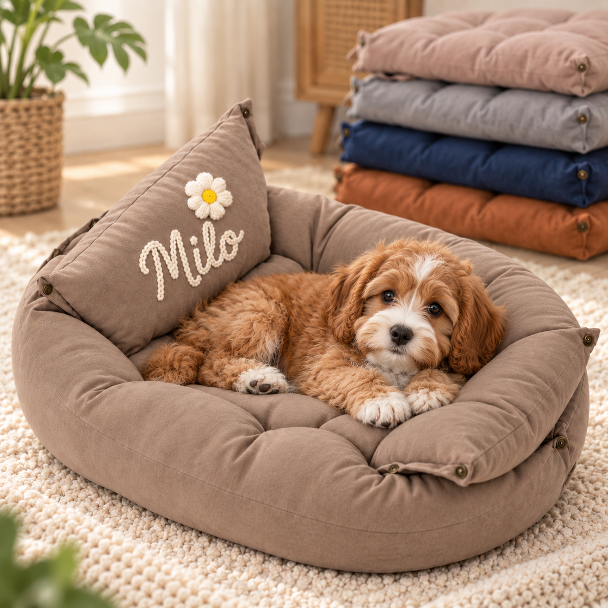 Personalised 3-in-1 Pet Bed, Sofa & Mat (Pet Name)
