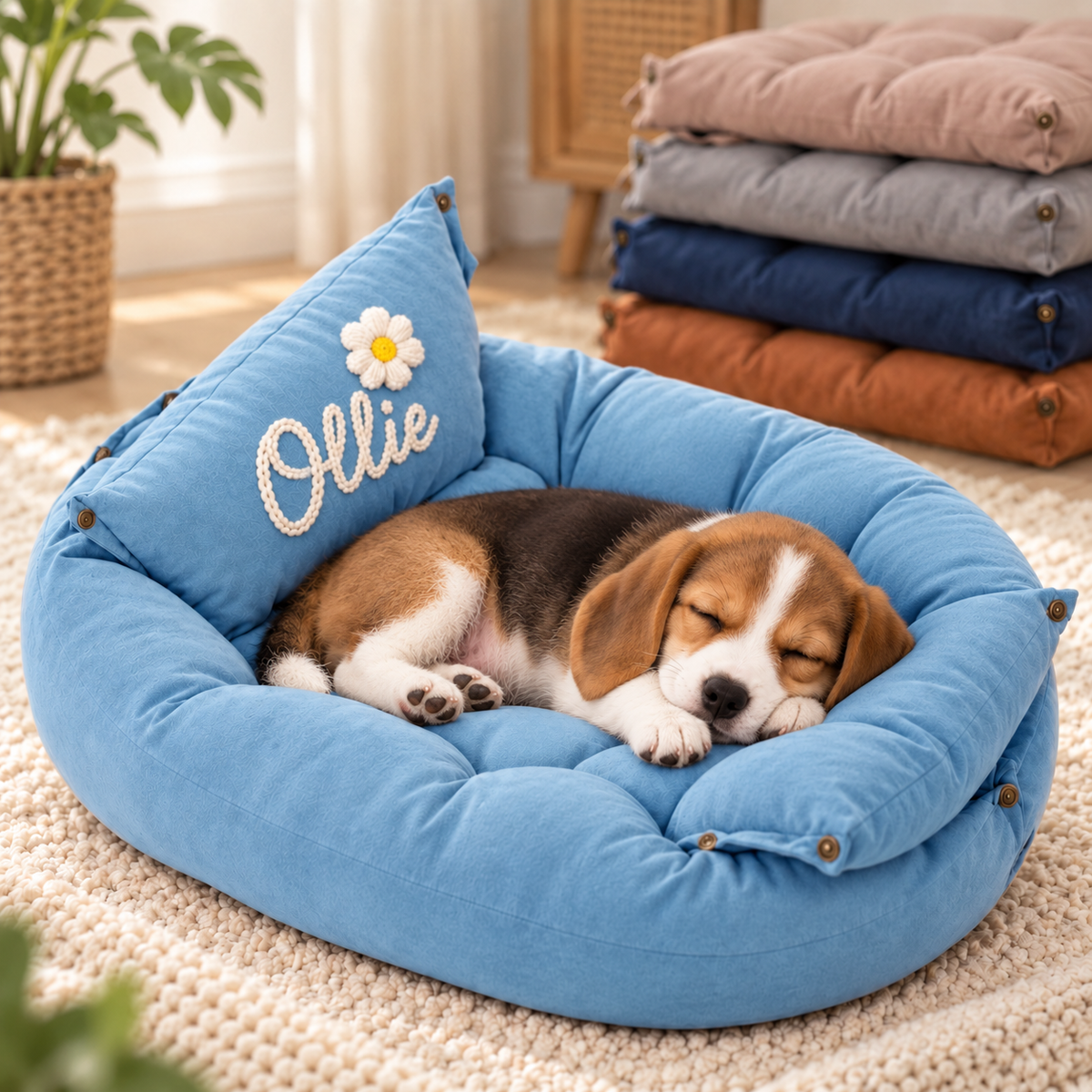 Personalised 3-in-1 Pet Bed, Sofa & Mat (Pet Name)