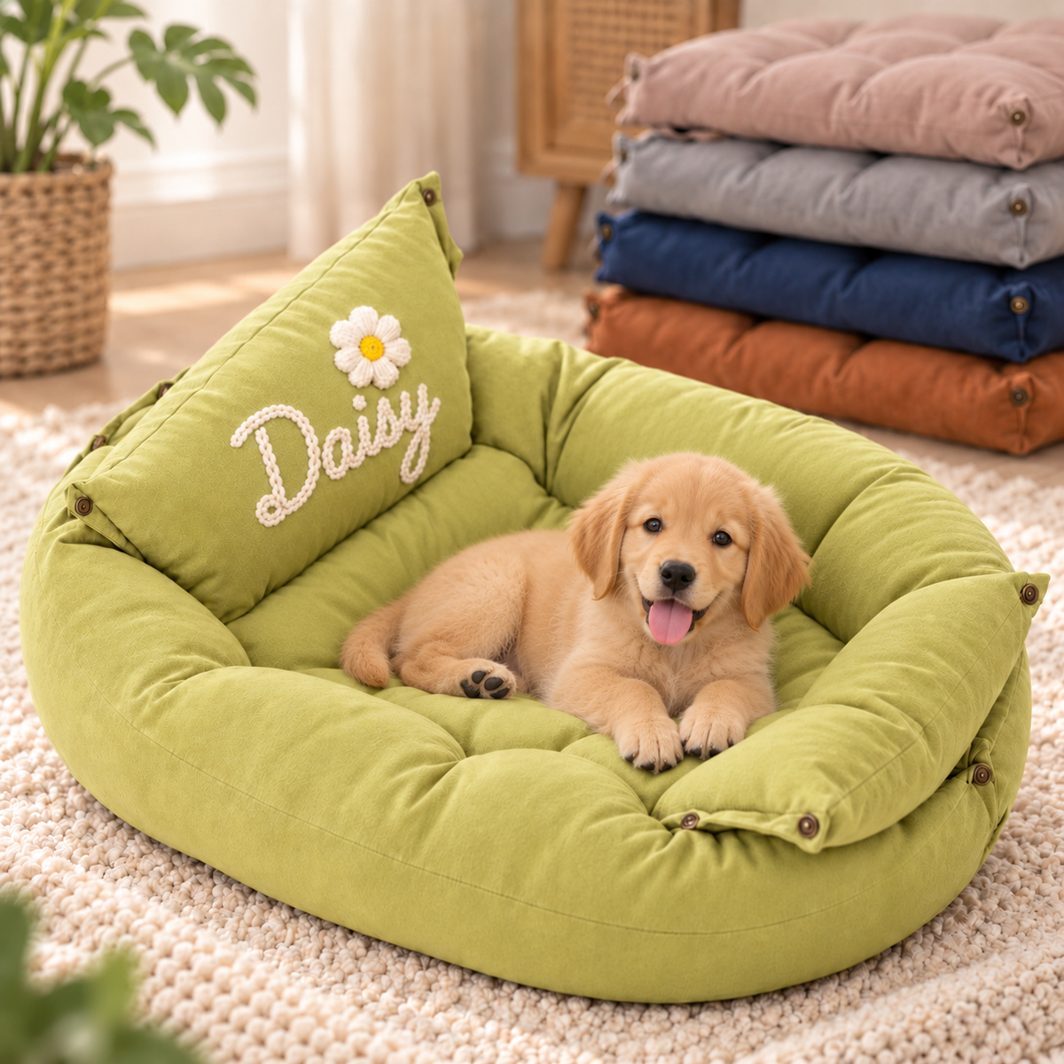 Personalised 3-in-1 Pet Bed, Sofa & Mat (Pet Name)