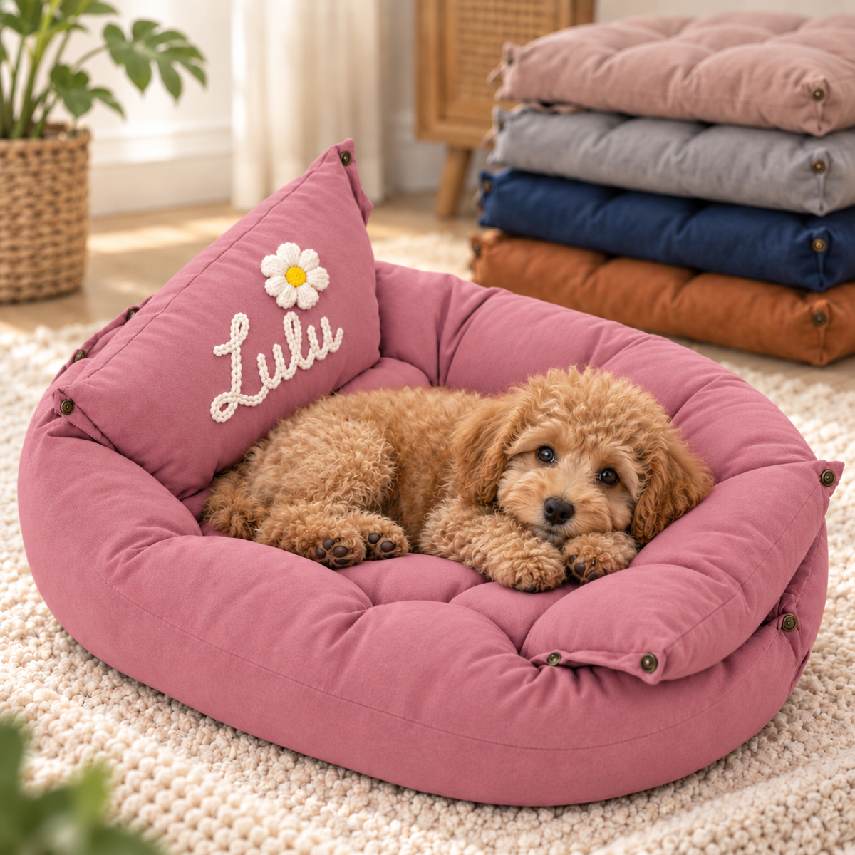 Personalised 3-in-1 Pet Bed, Sofa & Mat (Pet Name)