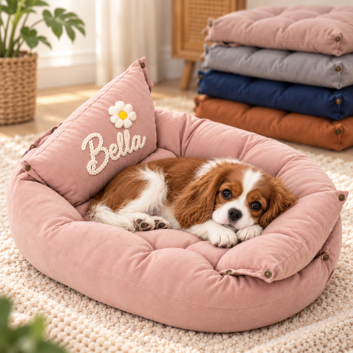 Personalised 3-in-1 Pet Bed, Sofa & Mat (Pet Name)