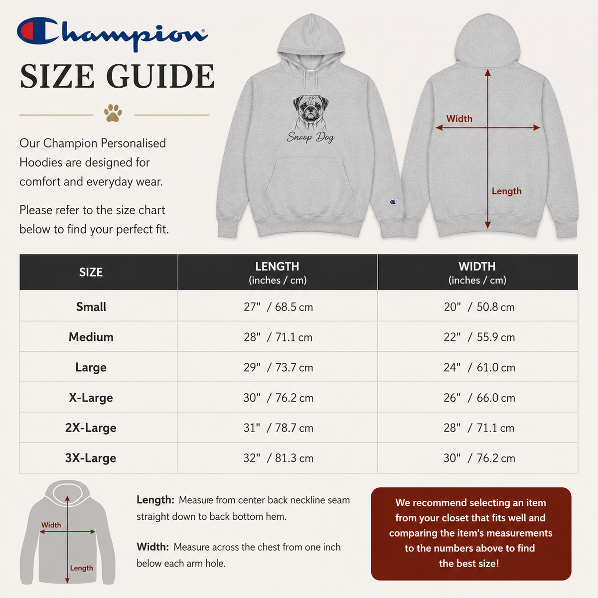 King Charles Cavalier - Personalised Champion® Hoodie (Grey King Charles Cavalier & Personalised Pet Name)