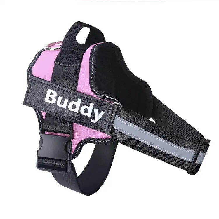 Personalised Reflective Dog Harness  (Pet Name & Phone)