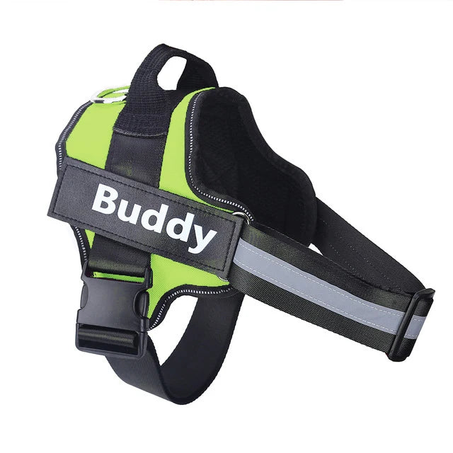 Personalised Reflective Dog Harness  (Pet Name & Phone)