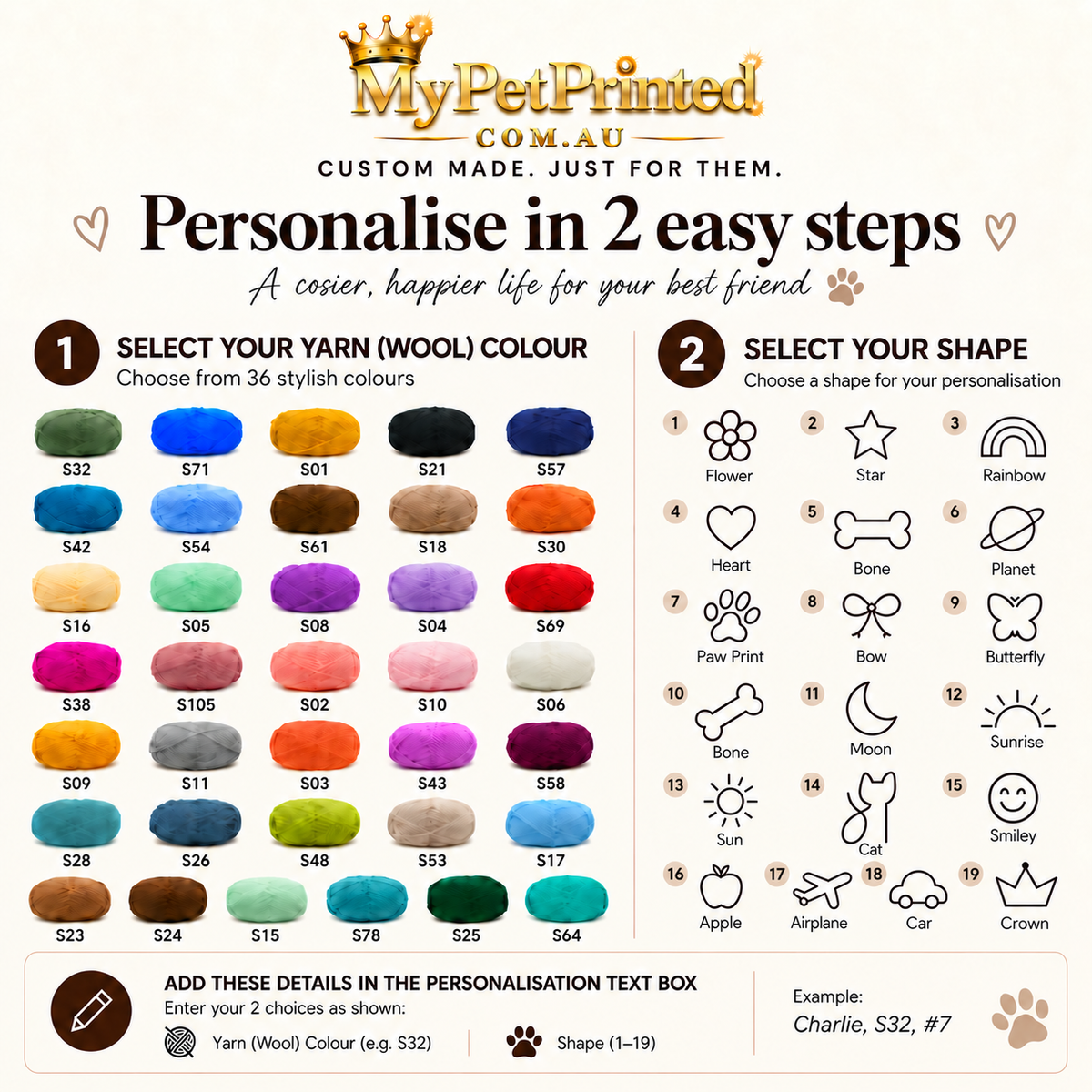 Personalised 3-in-1 Pet Bed, Sofa & Mat (Pet Name)