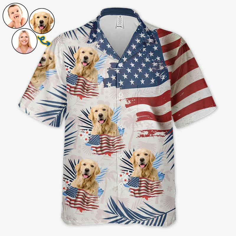 Personalised Pet Hawaiian Shirt (Pet's Image)
