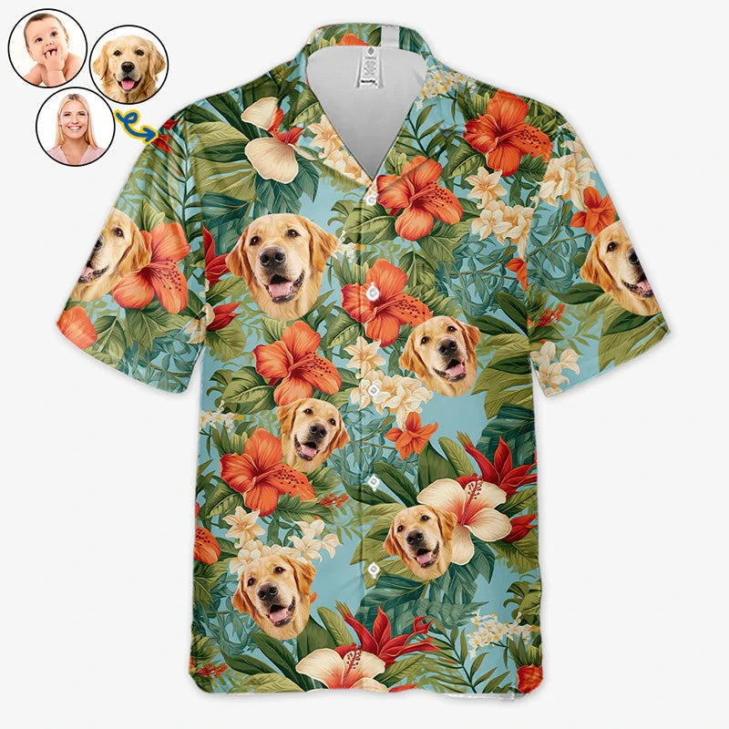 Personalised Pet Hawaiian Shirt (Pet's Image)