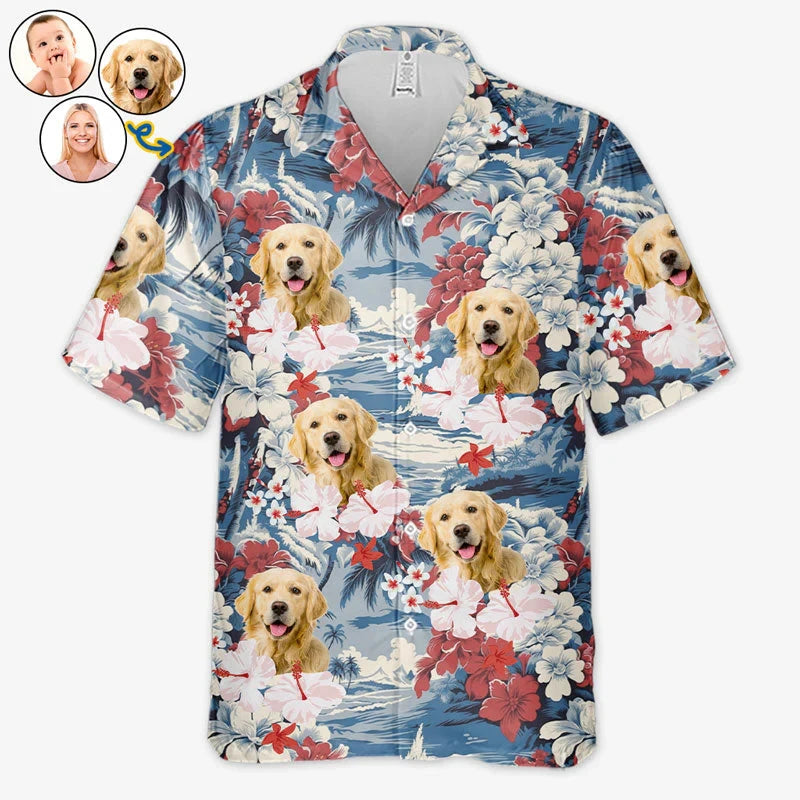 Personalised Pet Hawaiian Shirt (Pet's Image)