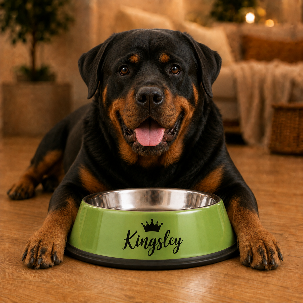 Personalised Dog Bowl Stainless Steel Colour Range (Pets Name & Design)